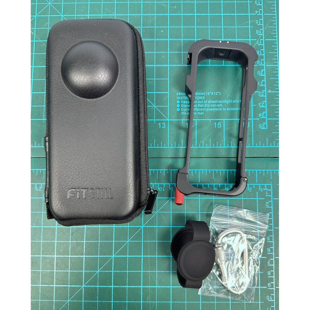 Insta360 ONE X2 Aluminum Utility Frame Cage and Zippered Hard Case Black